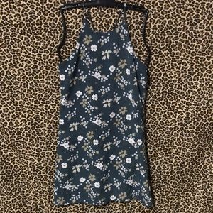 Sense size small floral print spaghetti‎ strap dress S104